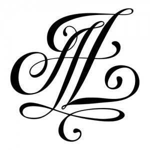 modèle de tatouage deux lettres AZ
